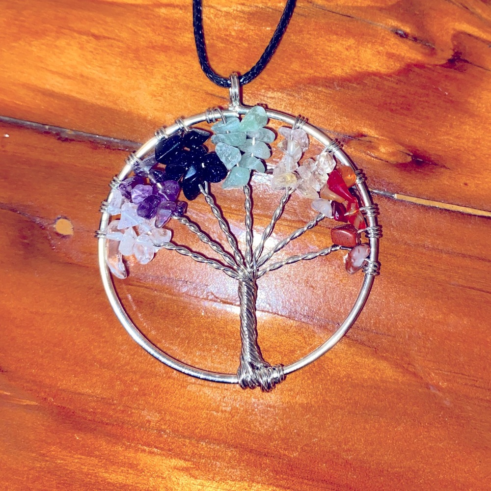 Tree of Life 7 Chakras Necklace